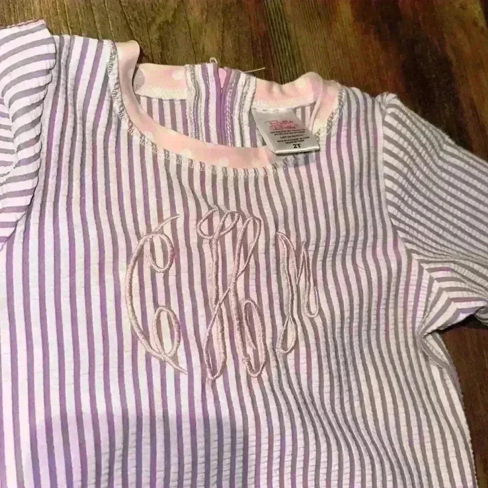 Lot of 3 Rufflebutts Rash guard one piece swim suits & shirt‎ monogrammed cHm